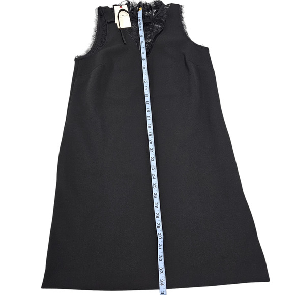 NWT Ted Baker Dress Womens 6 Ted Baker 2 Black Chharis Shift Sleeveless Stretch - Picture 16 of 16